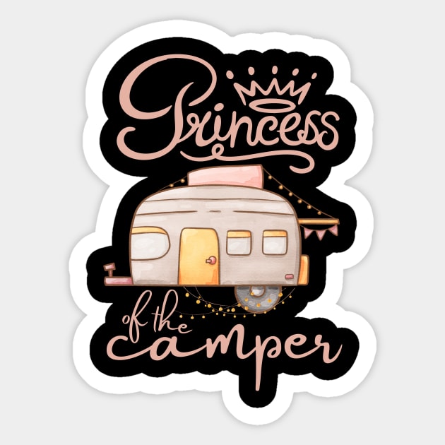 Princess Camper Sticker by The WYLD Tribe